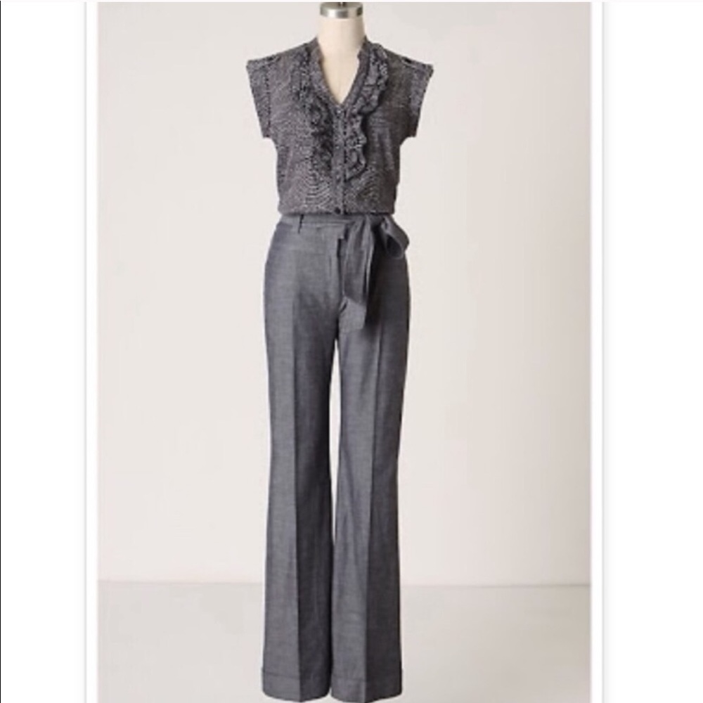 Anthropology Polka Dot Jumpsuit
